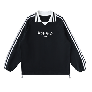 Stars and Stripes Collared Crewneck