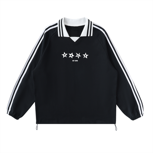 Stars and Stripes Collared Crewneck