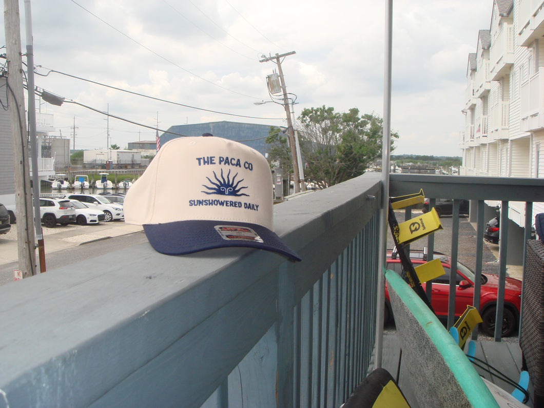 Sunshowered Daily Blue and White Two Tone Hat